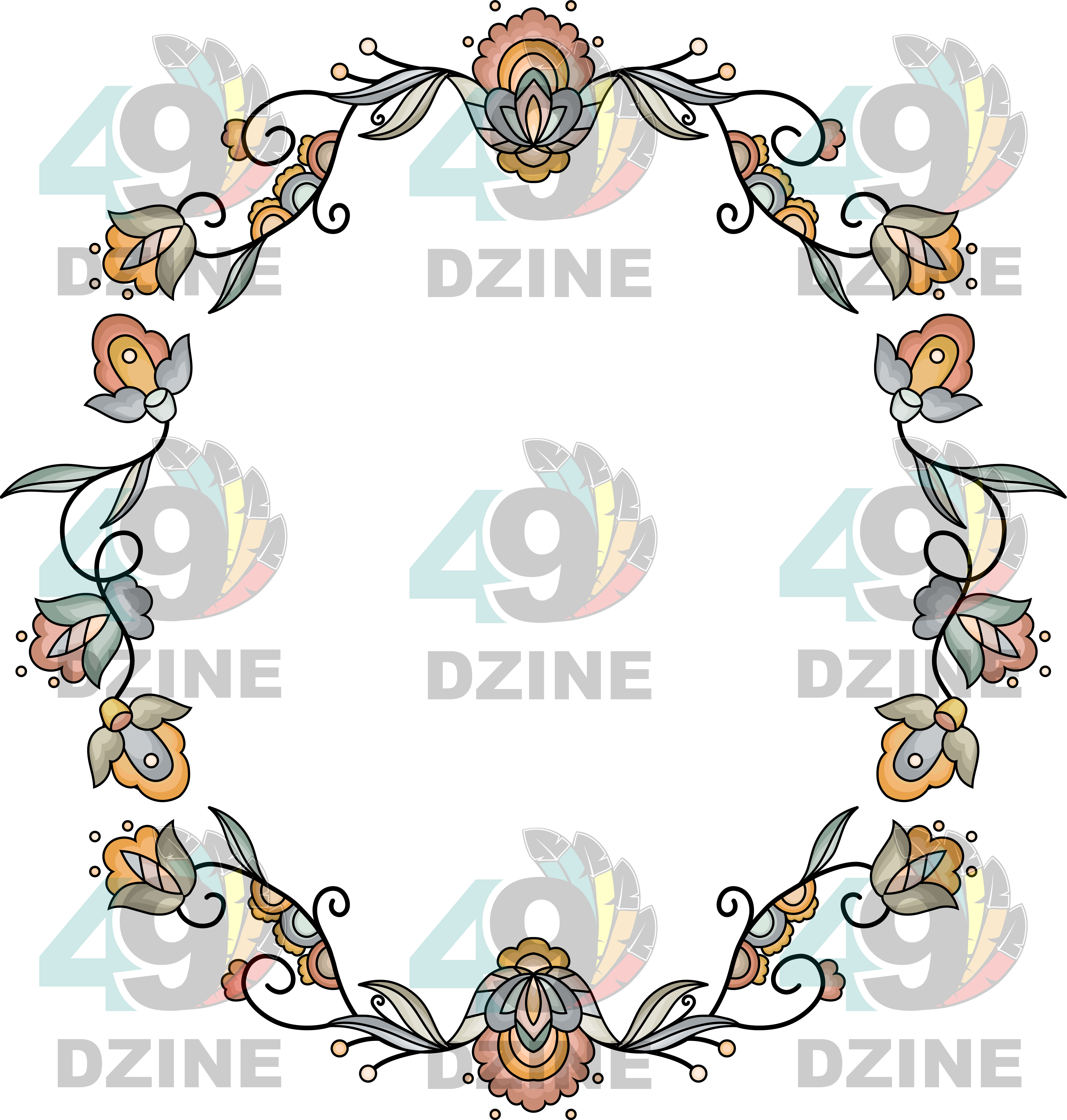 Falling Leaf Rising Bloom Hat Transfer