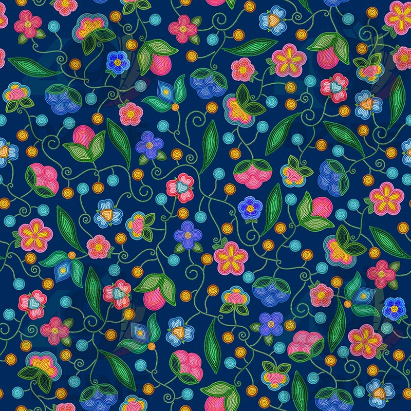 Skyberry Serenade Navy Cotton Poplin