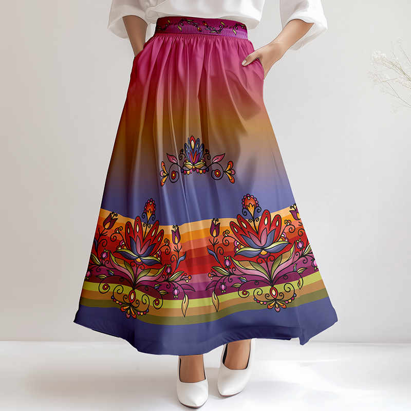 Red Willow Whispers Skirt
