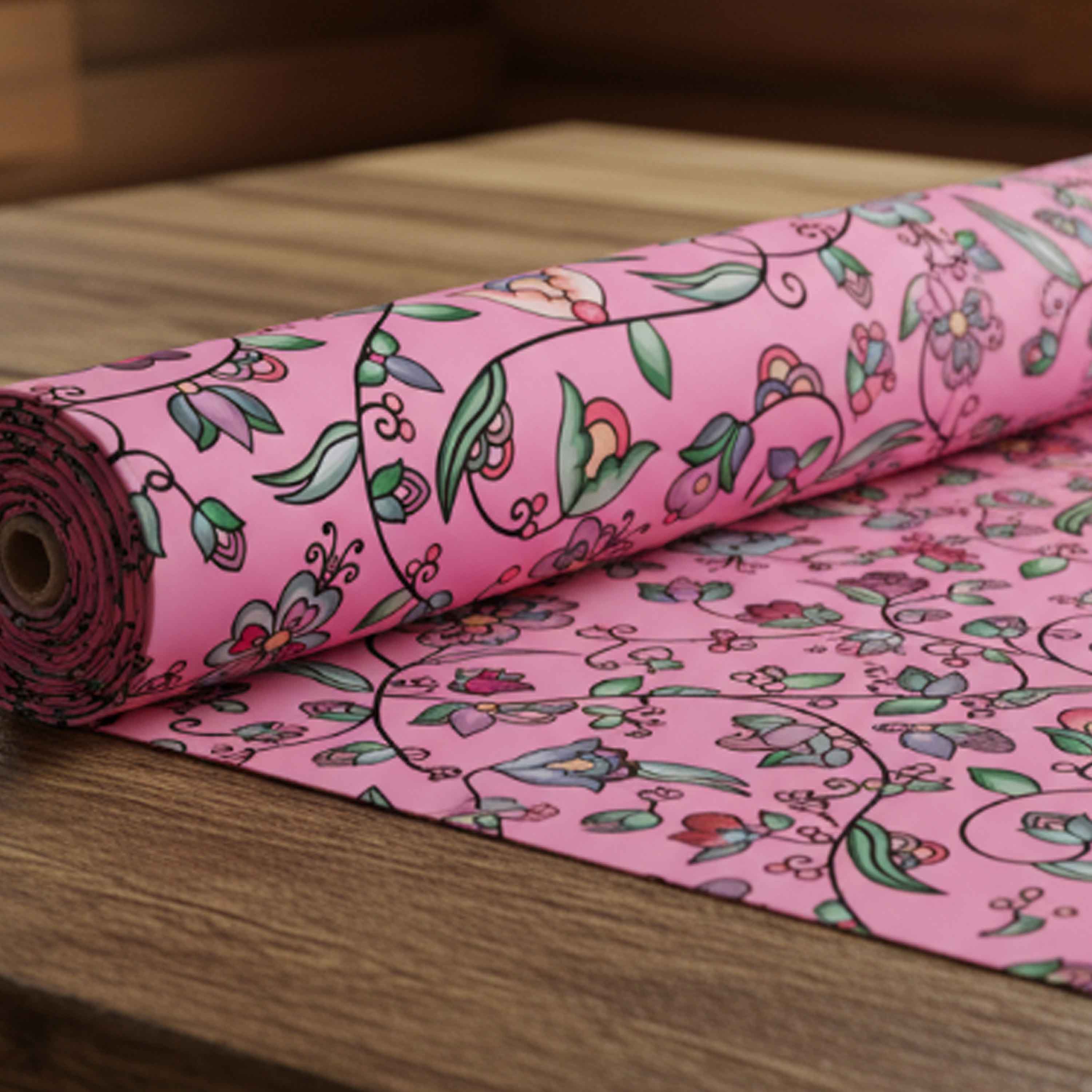 Amber Evening Garland Pink Cotton Poplin