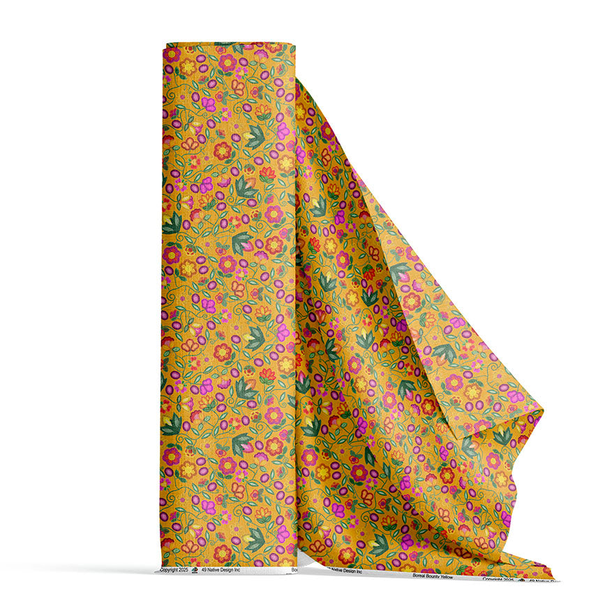Boreal Bounty Yellow Cotton Poplin