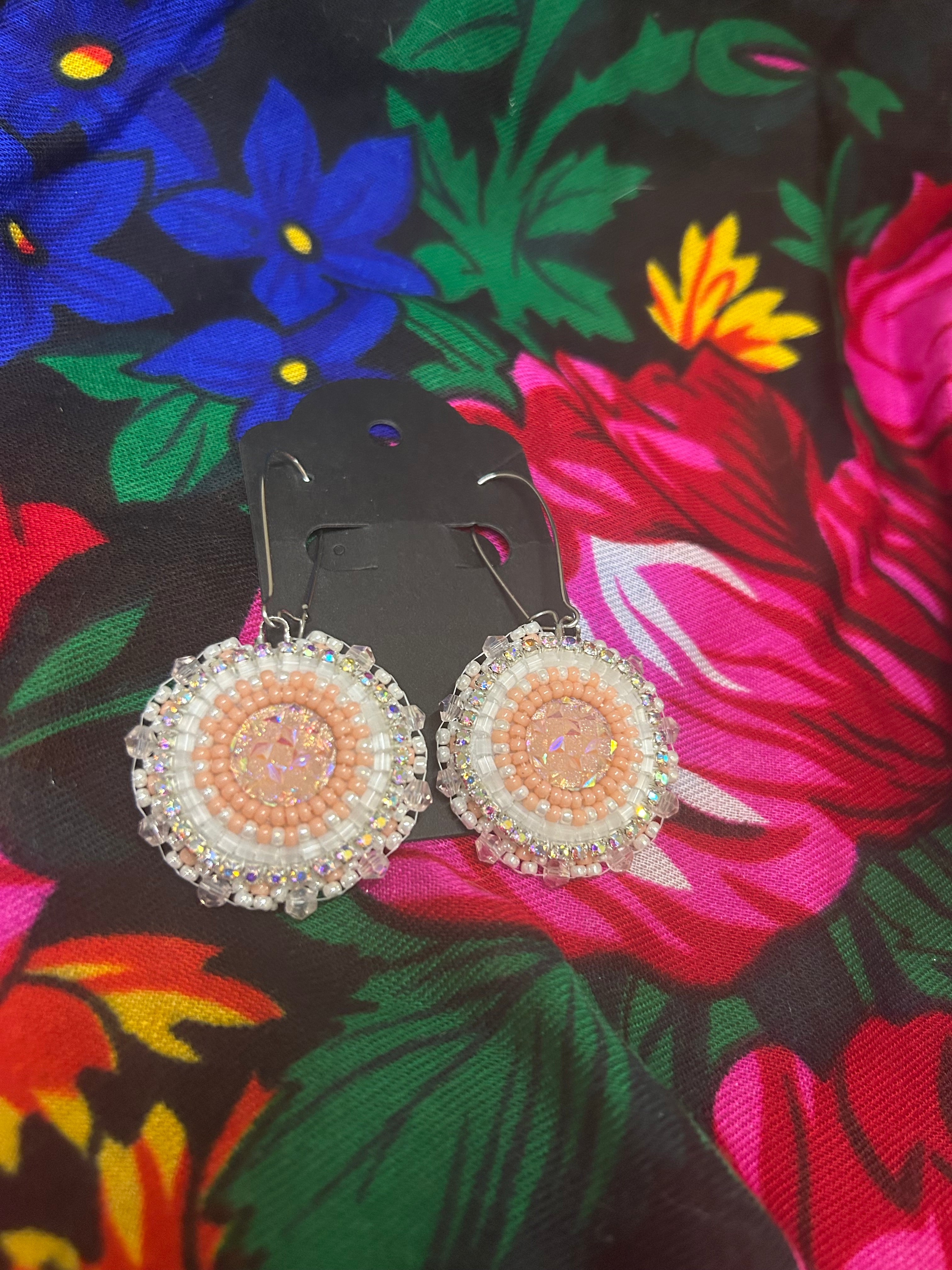 Karin Moen Peachy Round Earrings