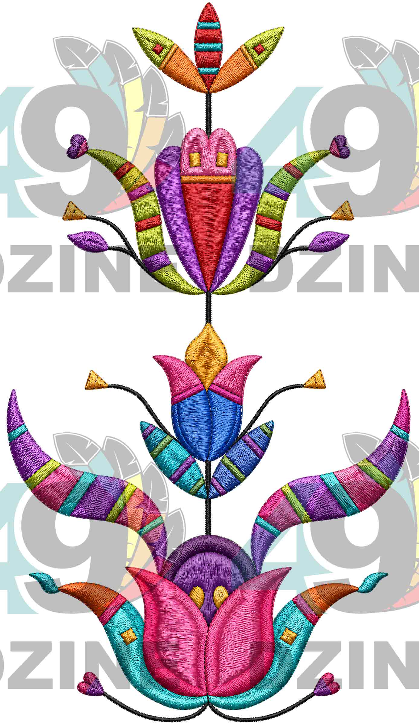 Plains Pinnacle Embroidered Transfer (Various Sizes)