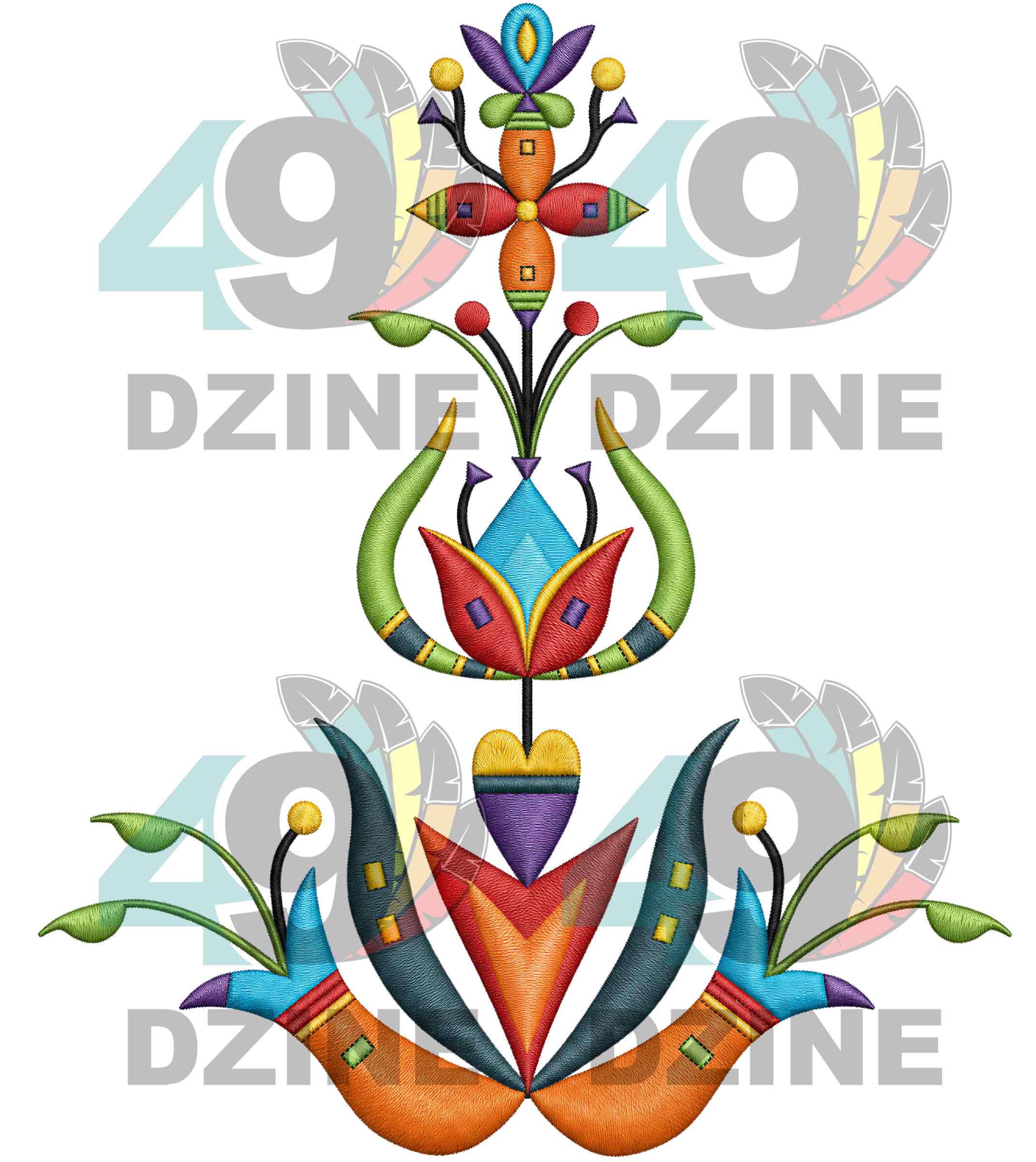 Plainsfire Rising Embroidered Transfer (Various Sizes)
