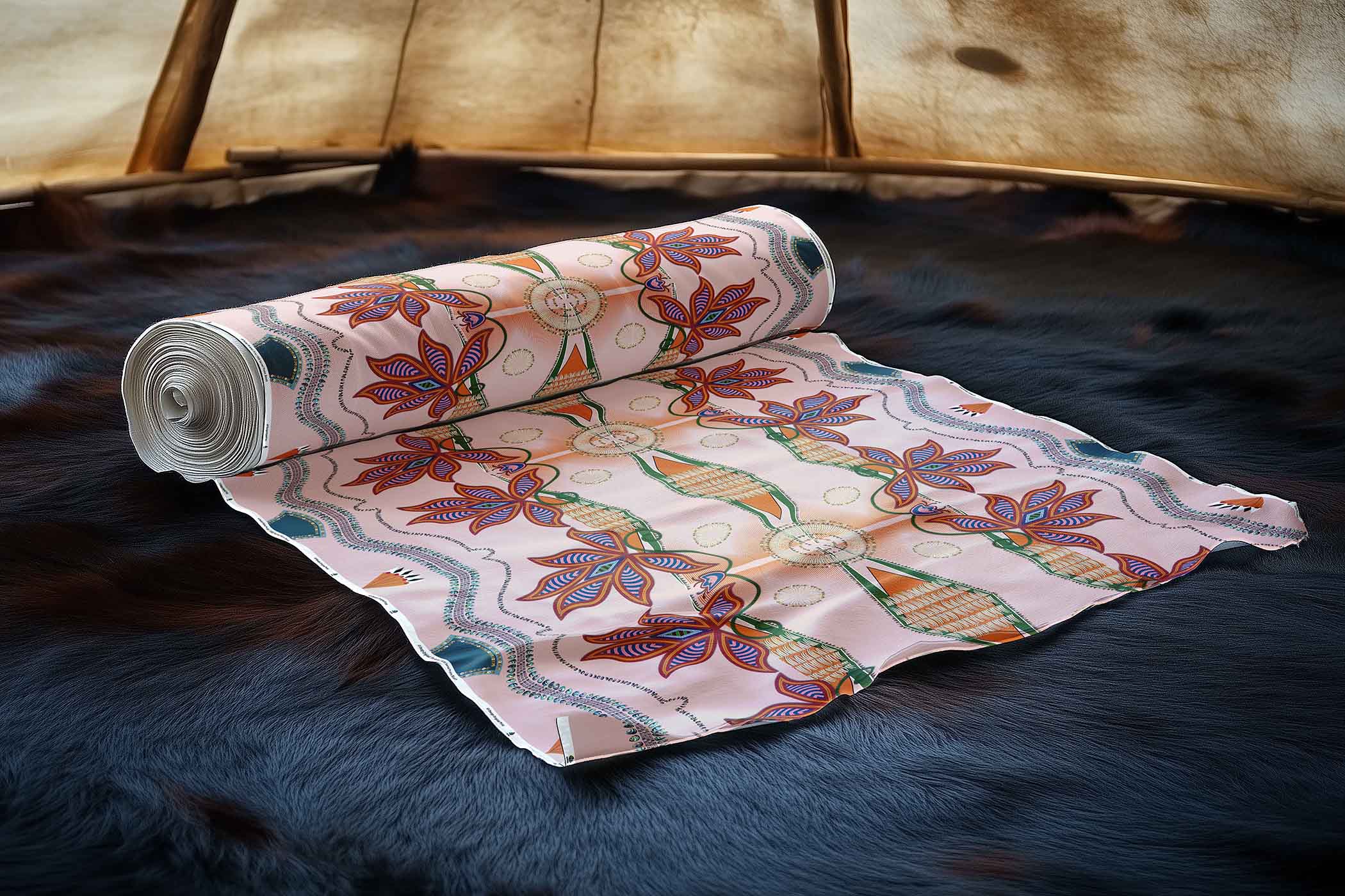 Sacred Plains Blush Cotton Poplin
