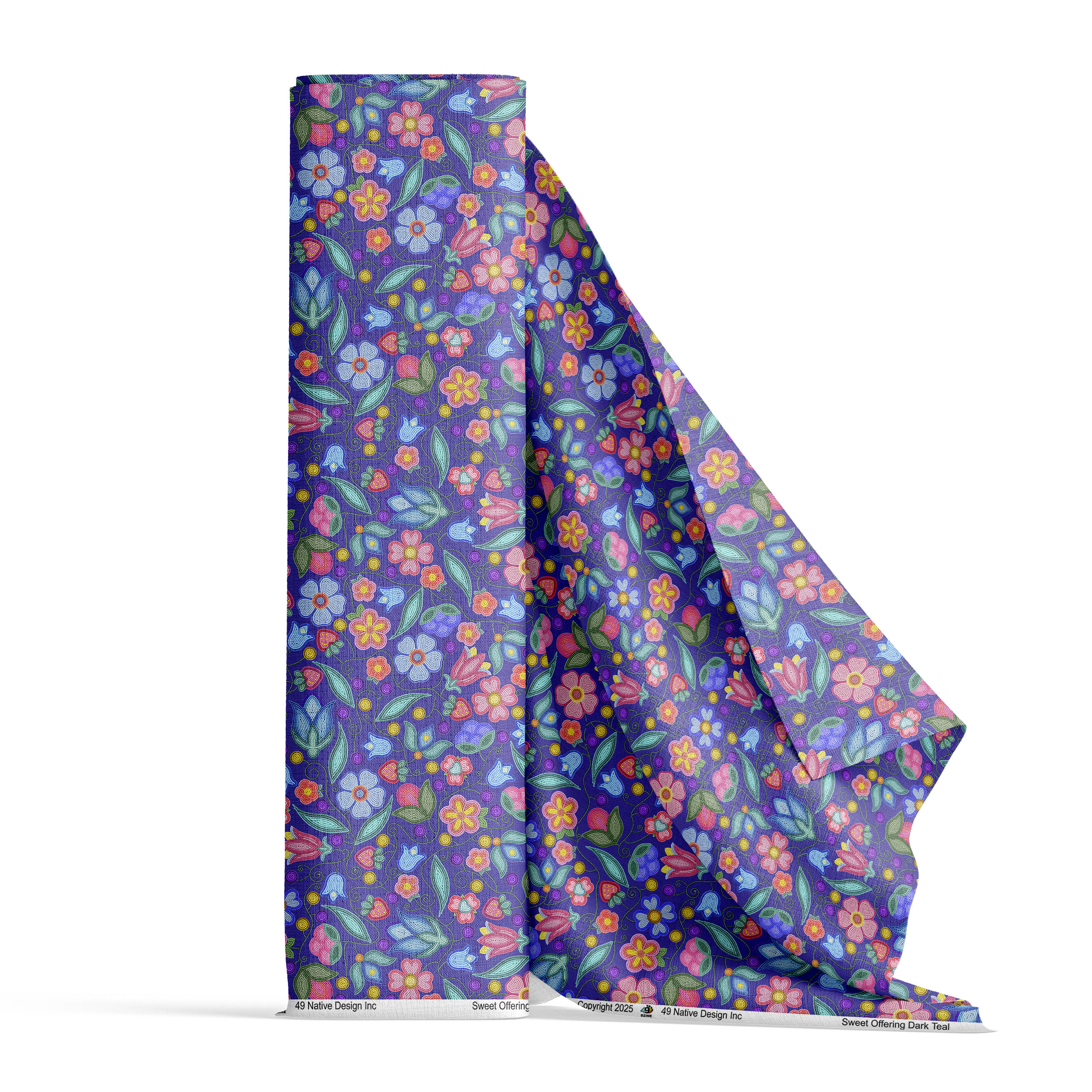 Sweet Offering Indigo Cotton Poplin