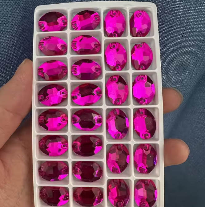 Rhinestone Cabochons AB Finish 24MM