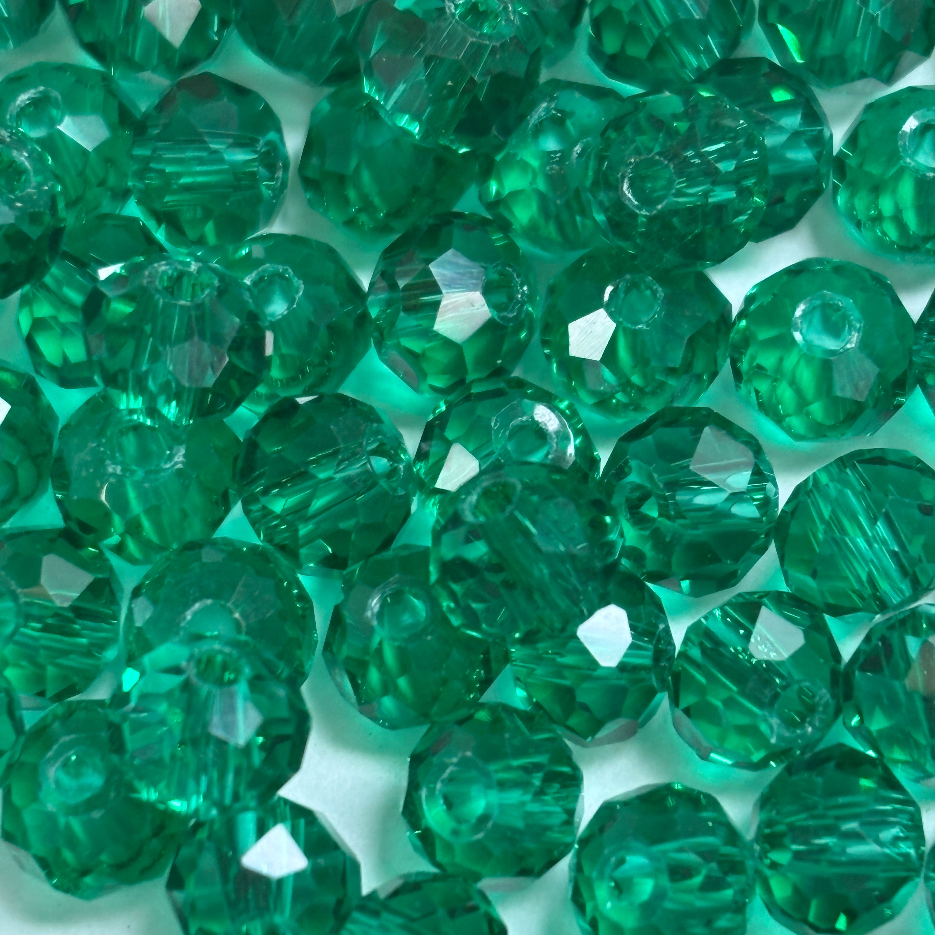 6mm Rondelle Glass Bead - Topaz