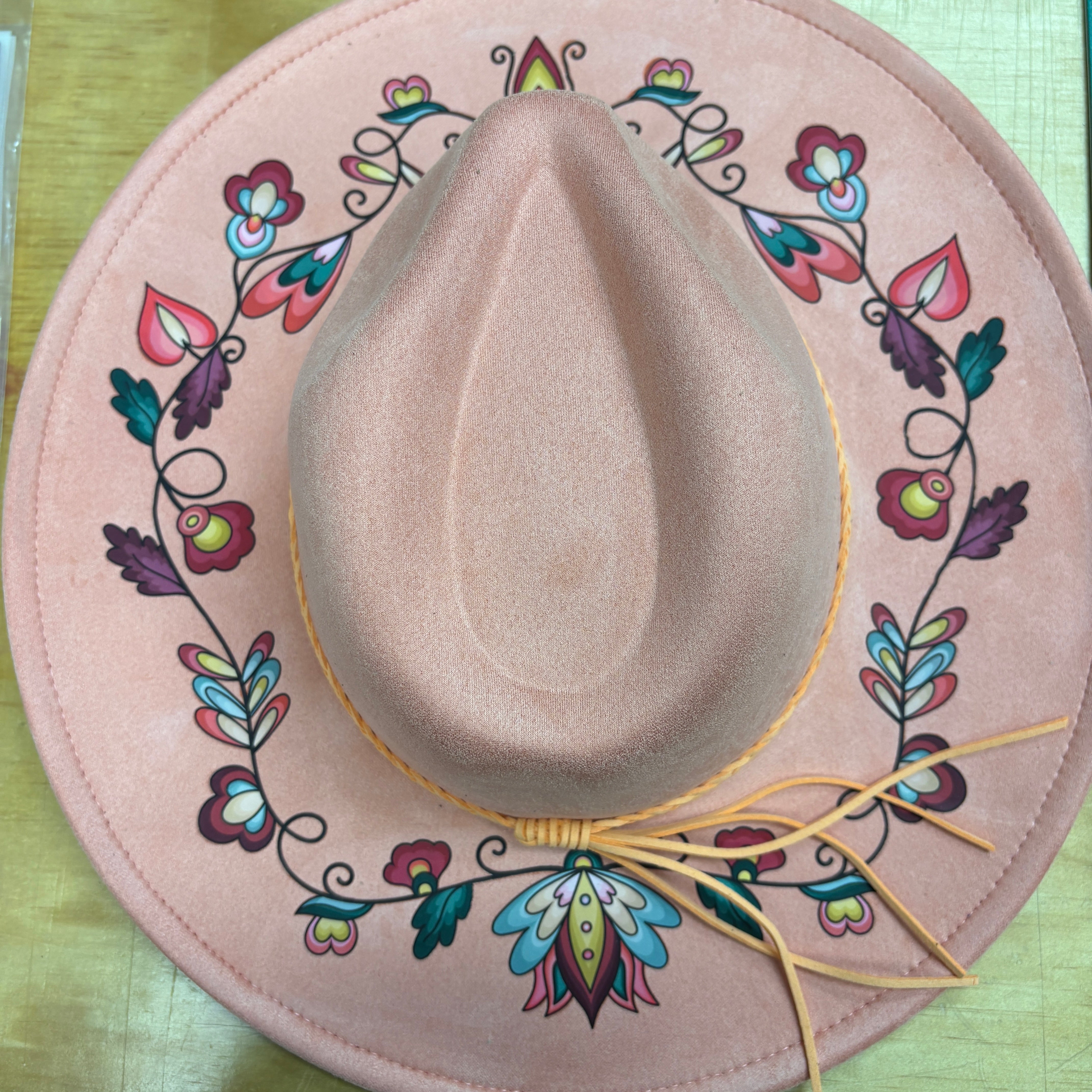 Golden Harvest Bloom Fedora Hat