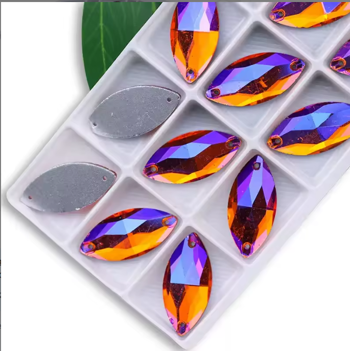 Rhinestone Cabochon AB Finish 22MM