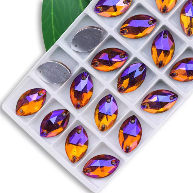 Rhinestone Cabochon AB Finish 22MM