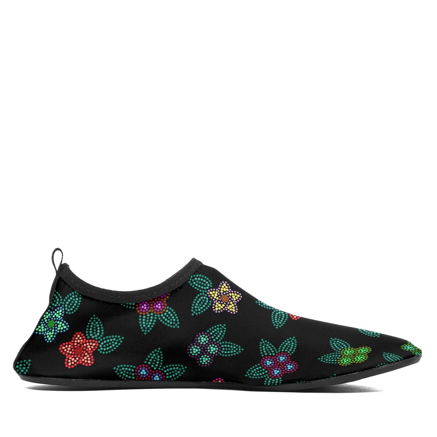 Berry Flowers Black Sockamoccs Kid's Slip On Shoes Herman