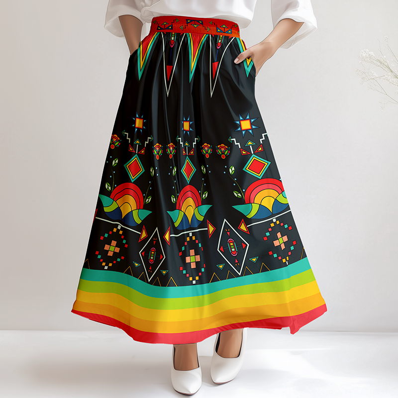 Horizon Blossom  Dark Skirt