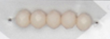 6mm Rondelle Glass Bead - Porcelain