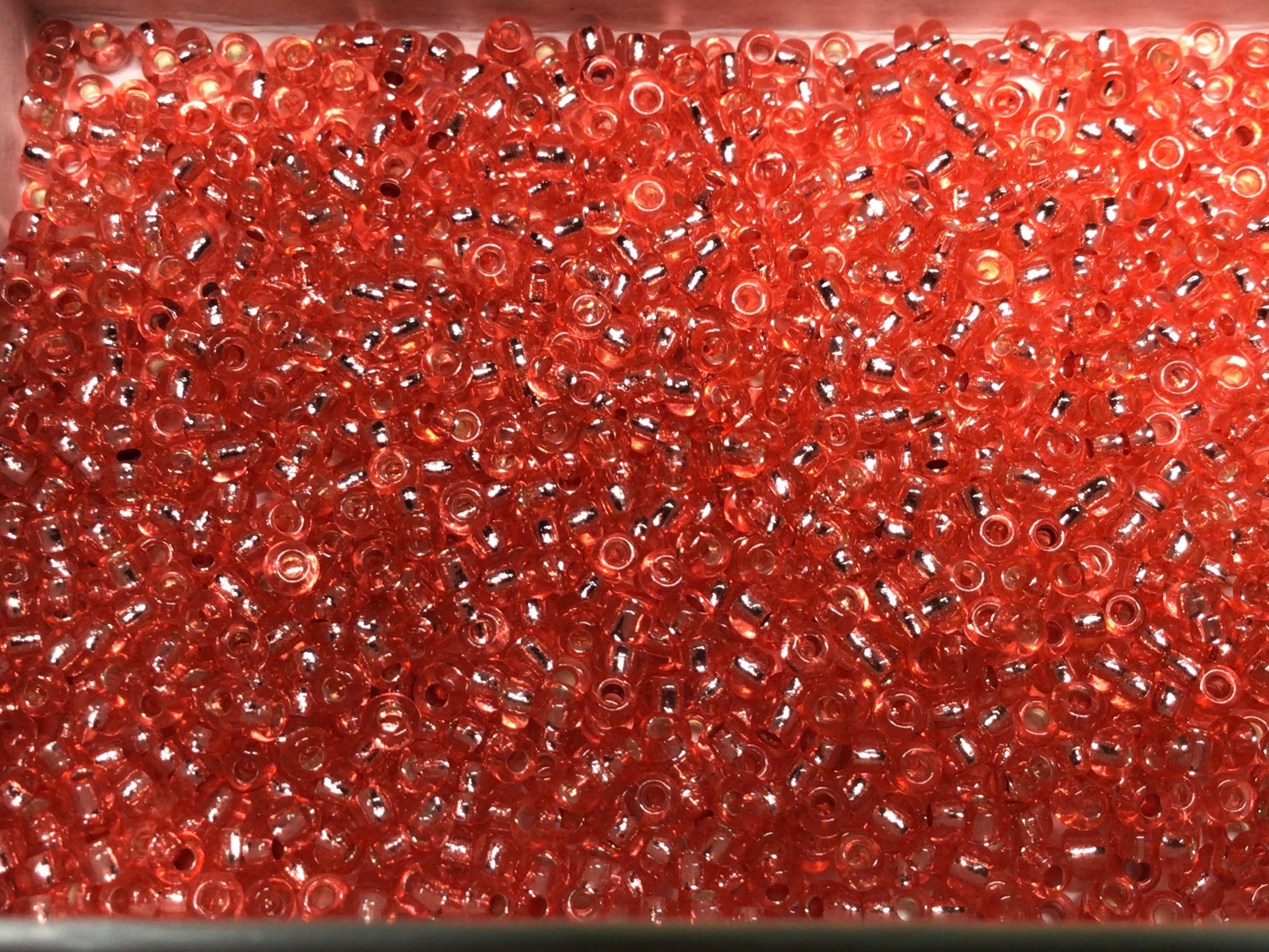 Silver Lined RR Seed Beads Size 11/0 - Cameo