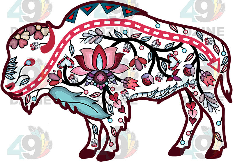 Buffalo Floral Motif 2-M Various Sizes