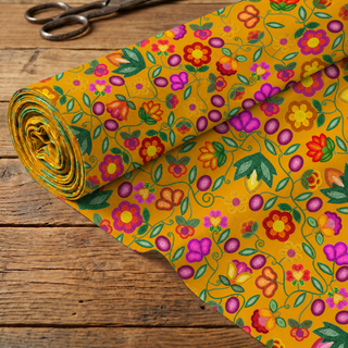 Boreal Bounty Yellow Cotton Poplin