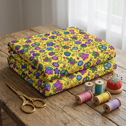 Bloom Uplift Yellow Cotton Poplin