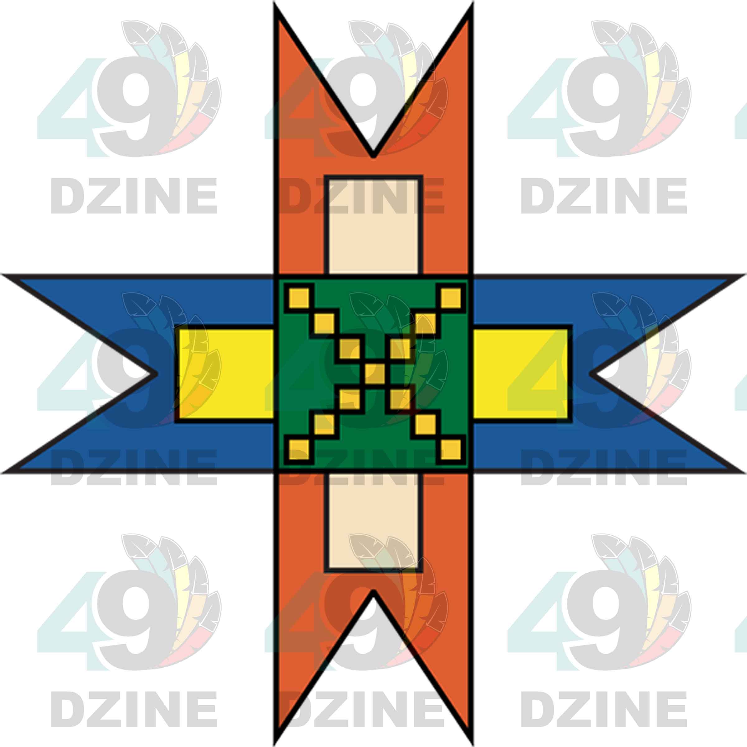 Heritage Tapestry Geometric Element 5 Transfer (Various Sizes)