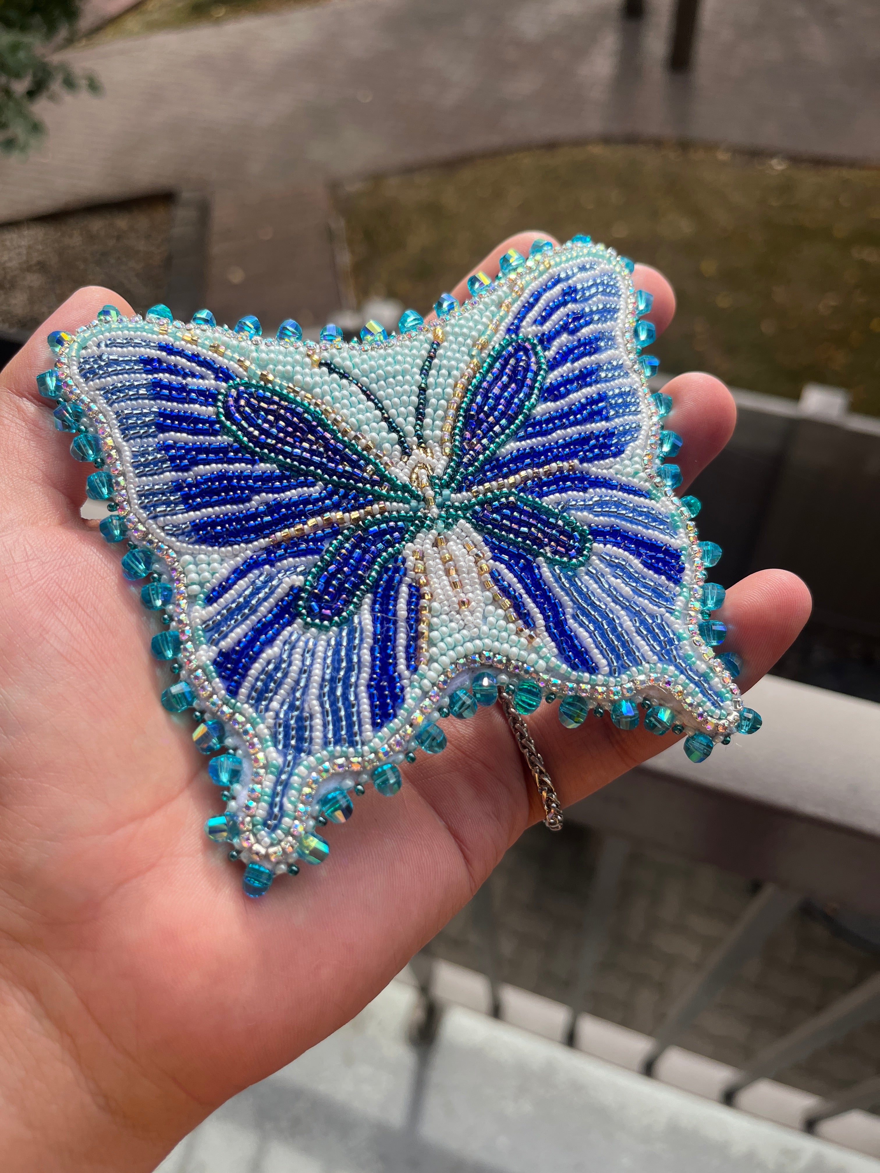 BannockBeast Beaded Medallion - Butterfly