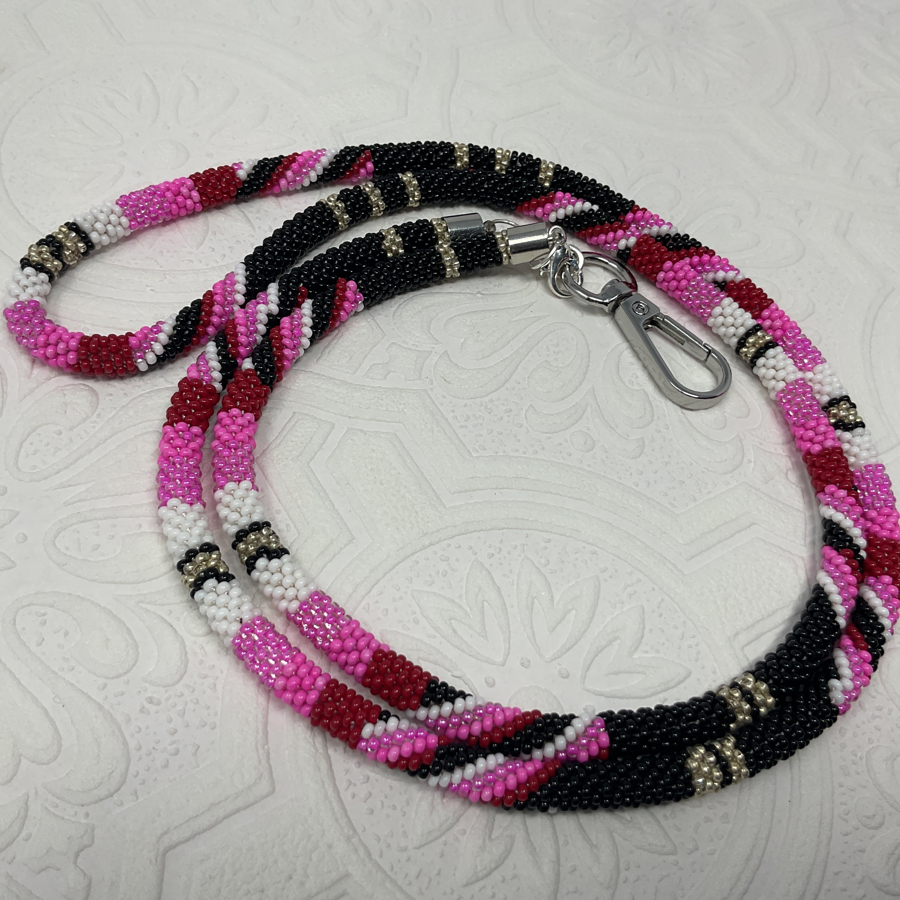 Crochet Beaded Lanyards