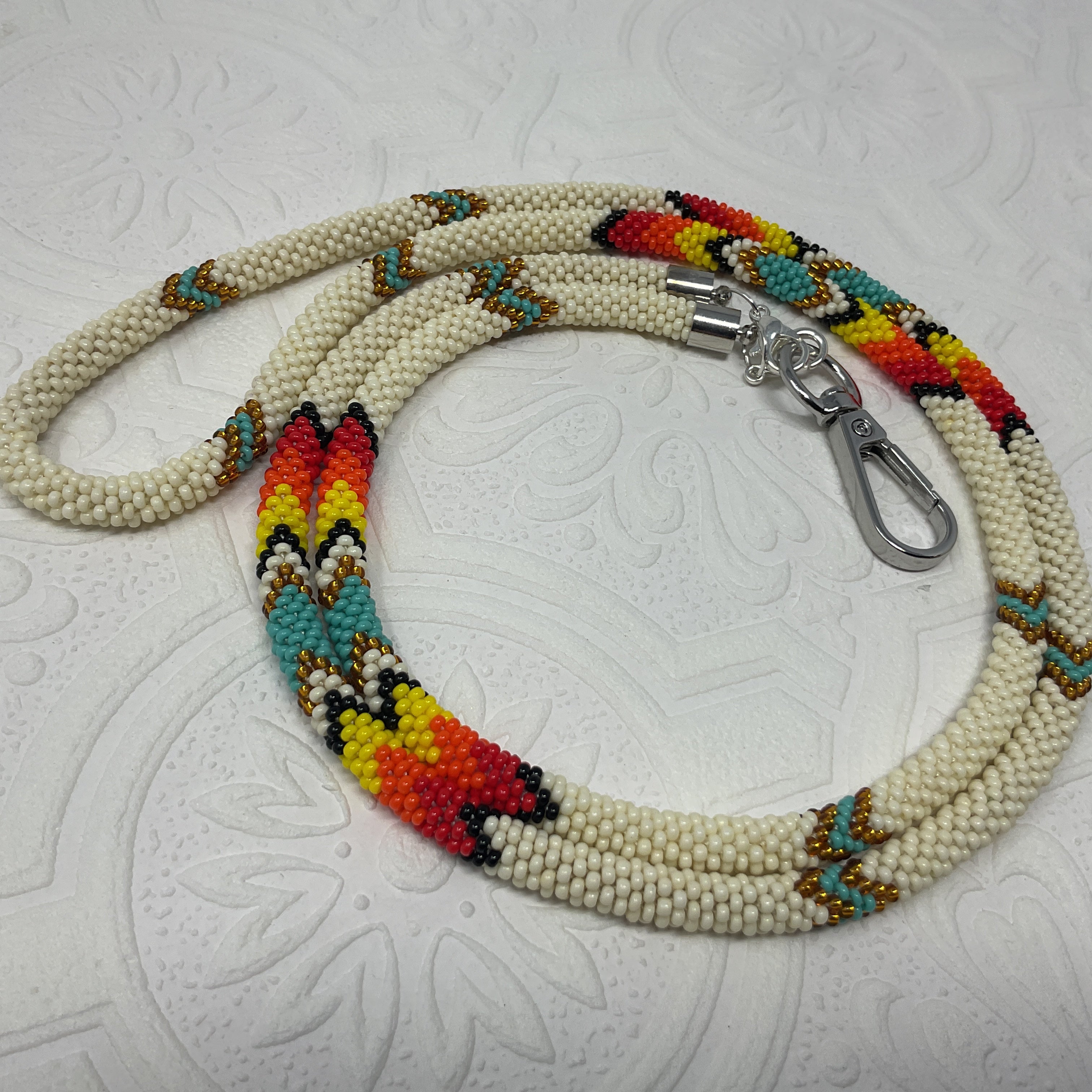 Crochet Beaded Lanyards
