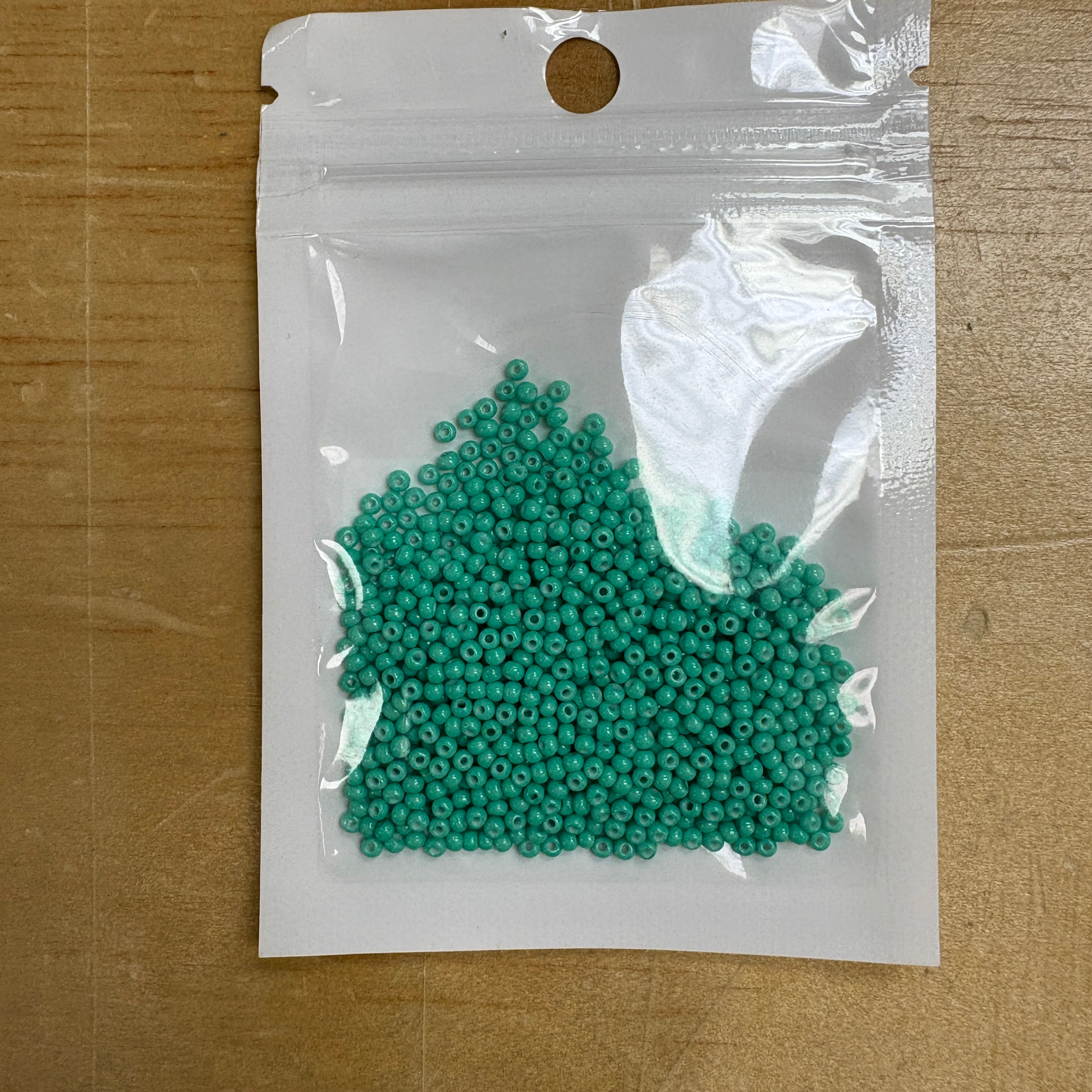 2mm Glass Seed Beads Size 12/0 - Seafoam
