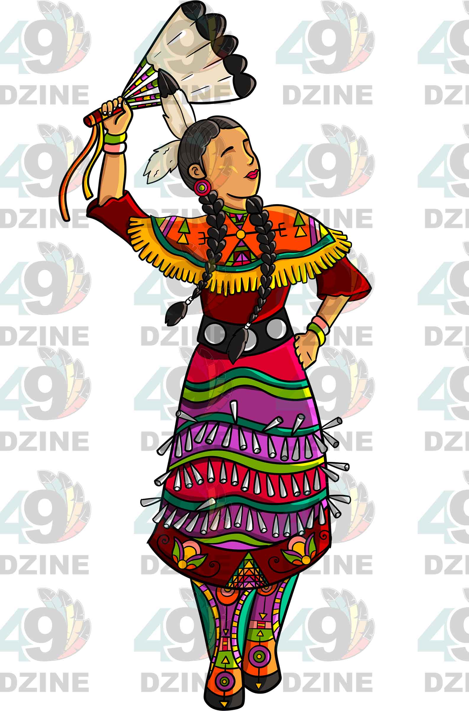 Jingle Dance 3 UV Sticker