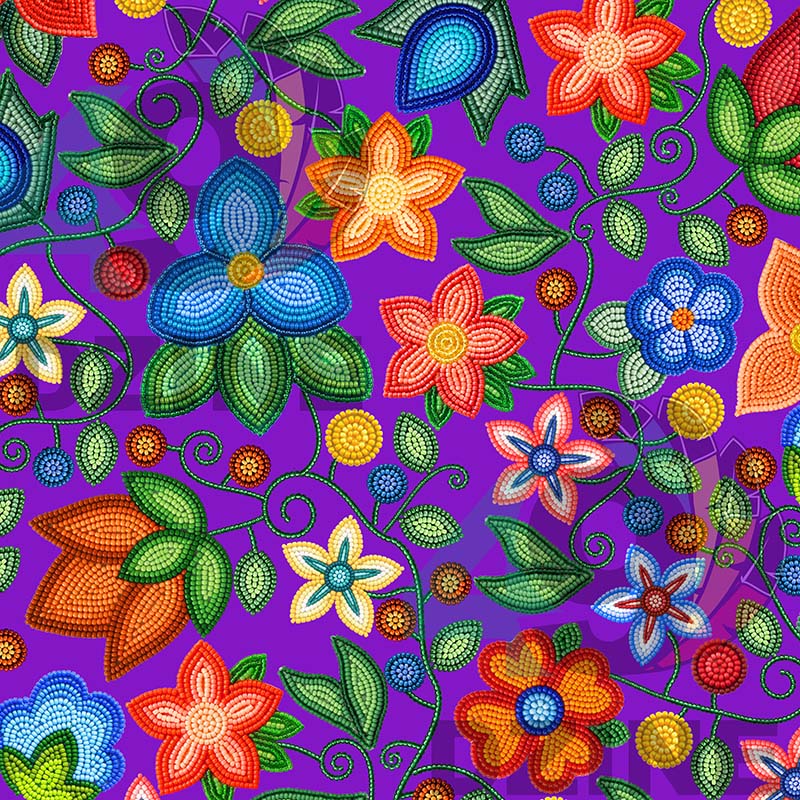 Morning Harmony Purple Cotton Poplin