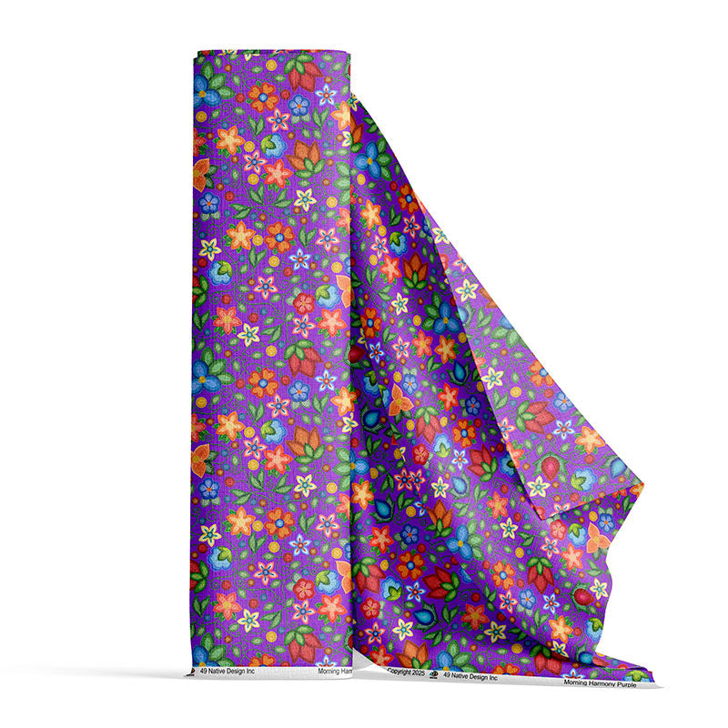 Morning Harmony Purple Cotton Poplin