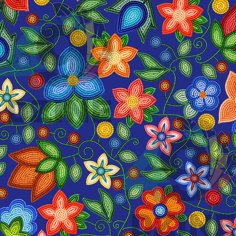 Morning Harmony Sapphire Cotton Poplin