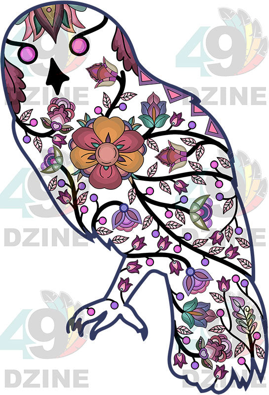 Owl Animal Motif 1-M Various Sizes