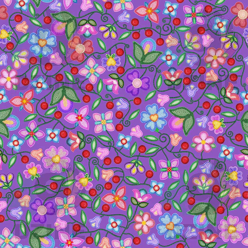 Petal Harmony Lavender Cotton Poplin