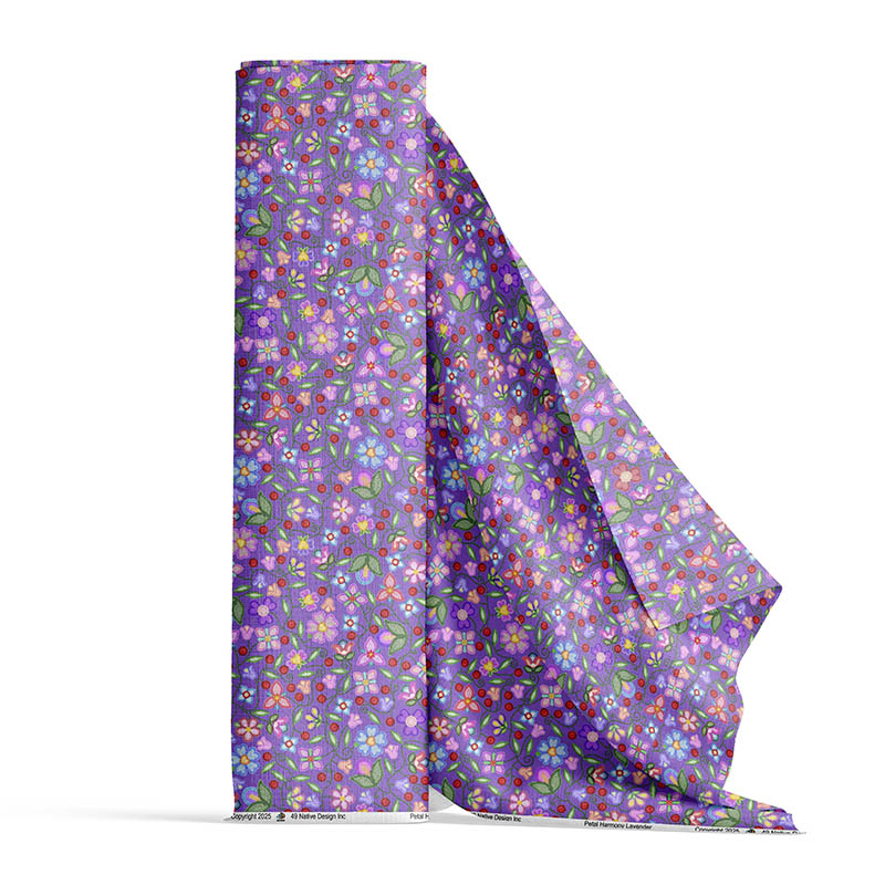 Petal Harmony Lavender Cotton Poplin
