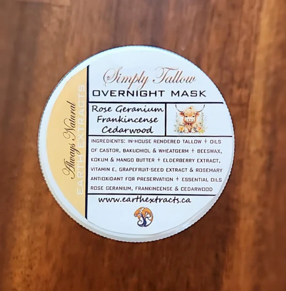 Earth Extracts Simply Tallow Overnight Mask