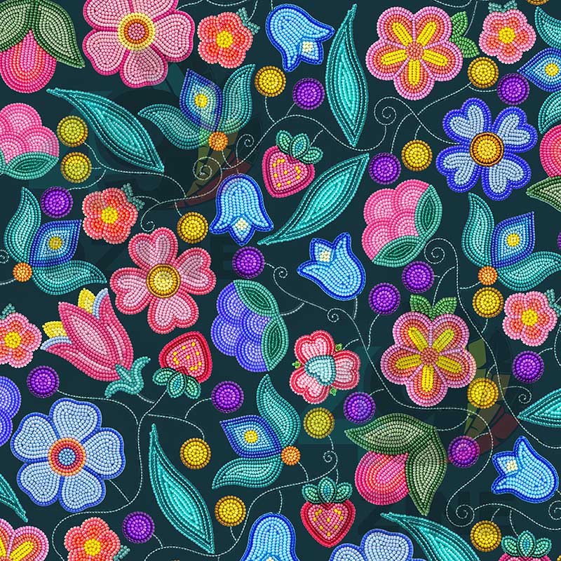 Sweet Offering Dark Teal Cotton Poplin
