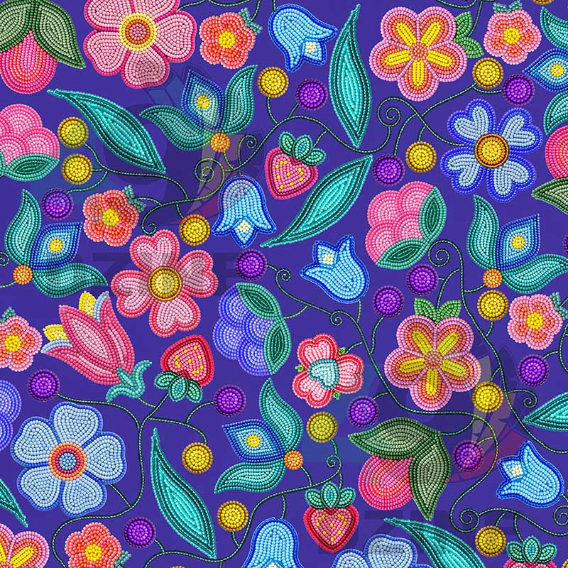 Sweet Offering Indigo Cotton Poplin