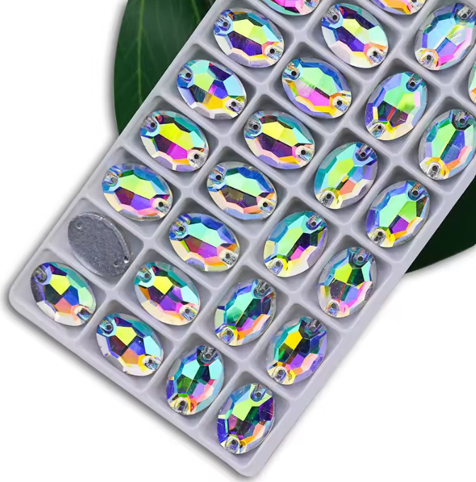 Rhinestone Cabochons AB Finish 24MM