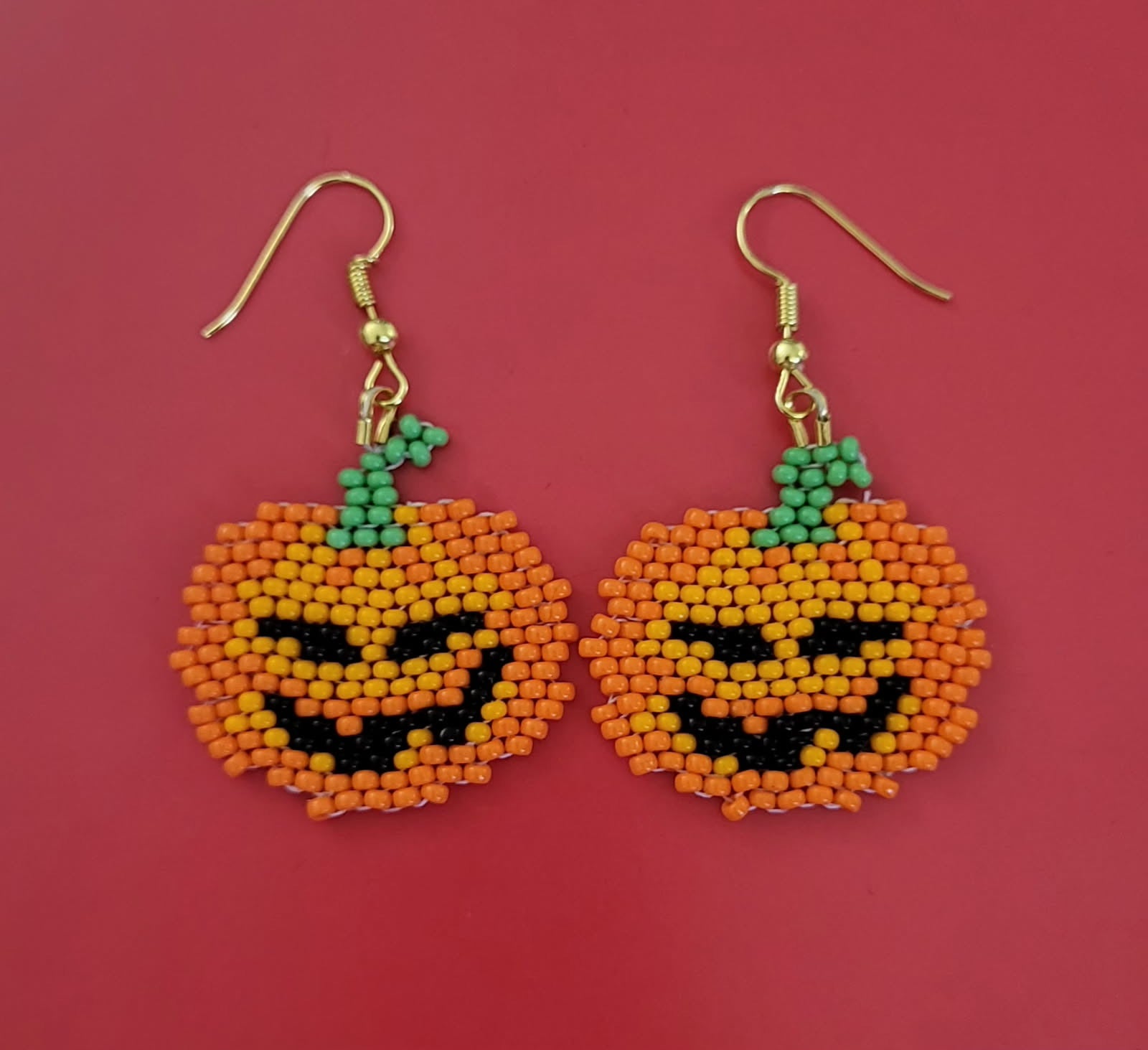 Danielle Redgun Pumpkin Earrings