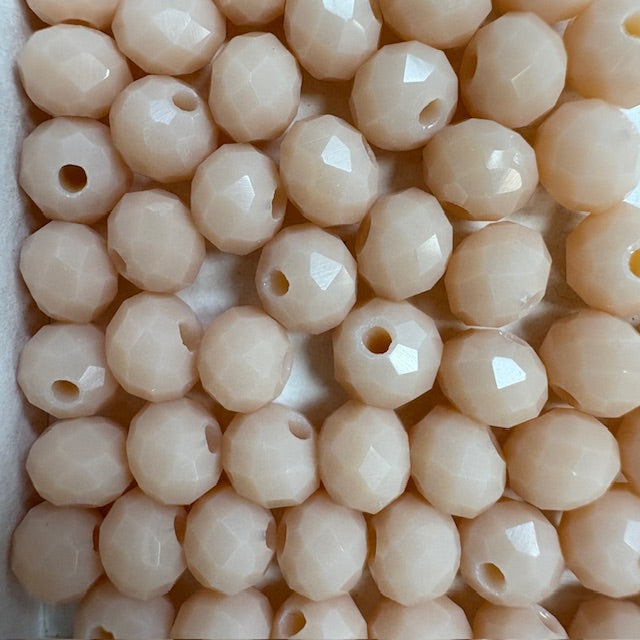 6mm Rondelle Glass Bead - Whisp