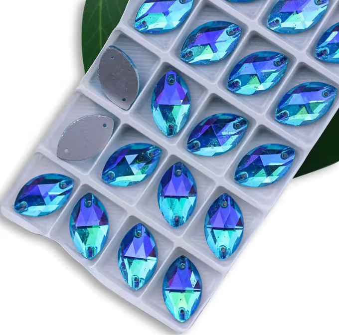Rhinestone Cabochon AB Finish 22MM