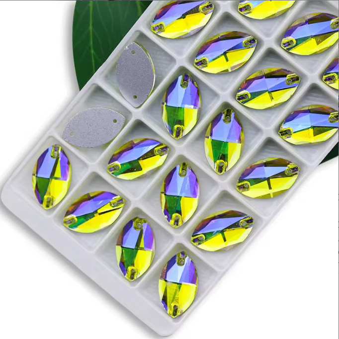 Rhinestone Cabochon AB Finish 22MM