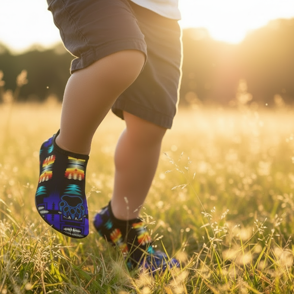 Kids Midnight Sage Fire with Bearpaw Sockamoccs Slip On Shoes