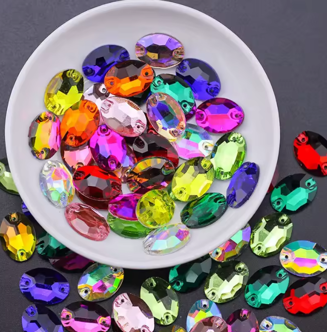 Rhinestone Cabochons AB Finish 24MM